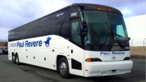 A Paul Revere Coach bus