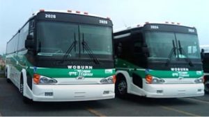 Two Paul Revere Coach buses